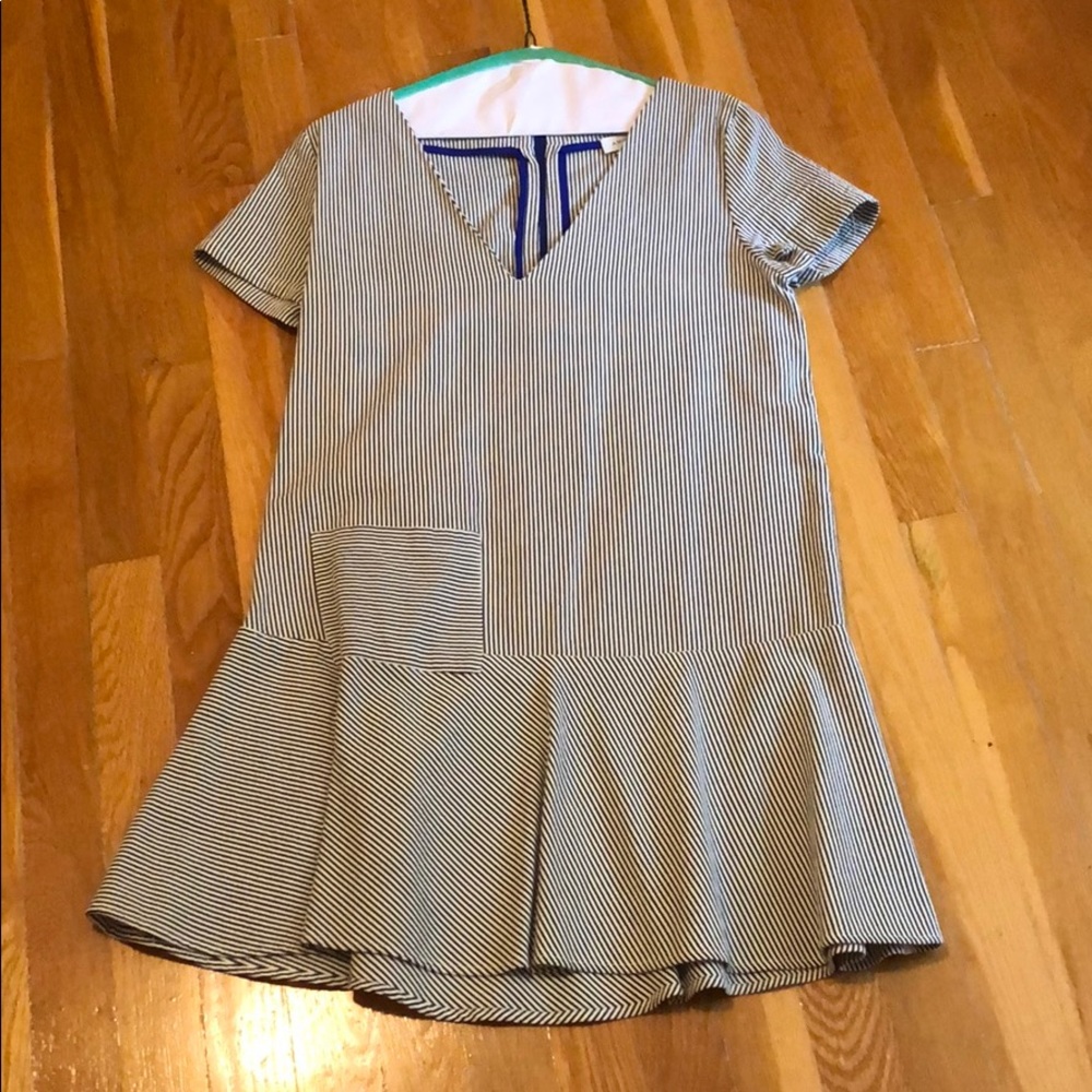 Amour Vert drop waist striped mini dress XS